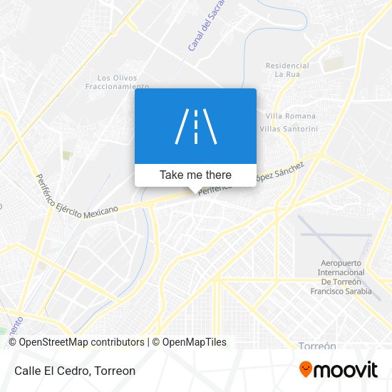 Mapa de Calle El Cedro
