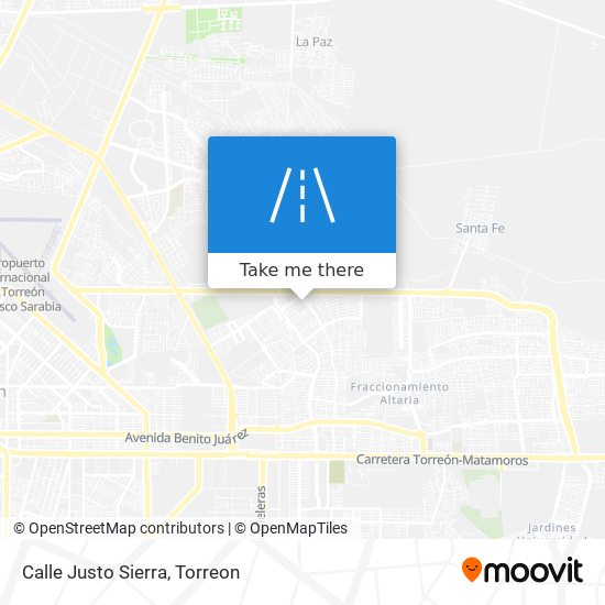 Mapa de Calle Justo Sierra