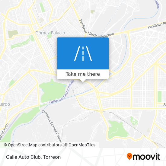 Calle Auto Club map