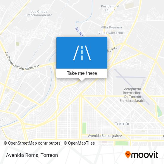 Avenida Roma map