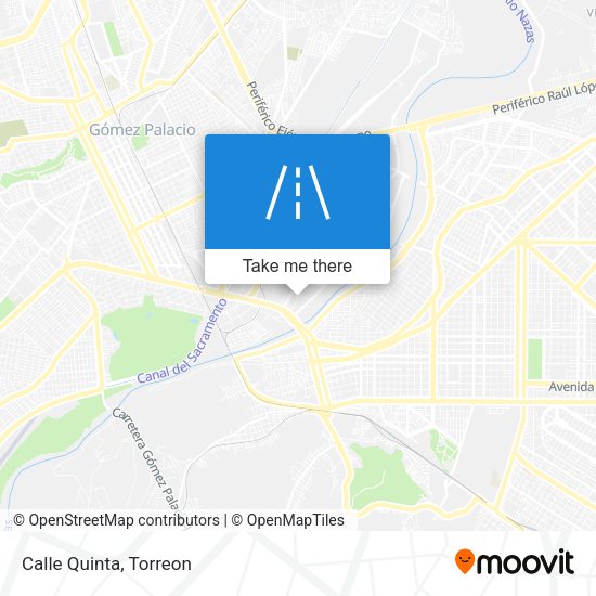 Mapa de Calle Quinta