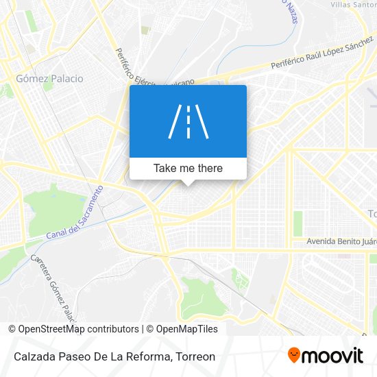 Calzada Paseo De La Reforma map