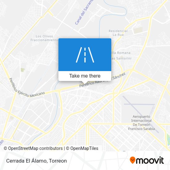 Mapa de Cerrada El Álamo