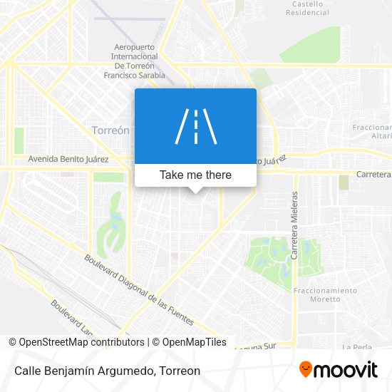 Calle Benjamín Argumedo map