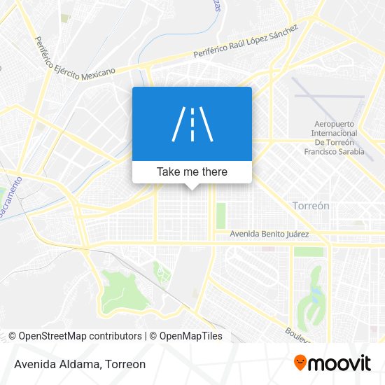 Mapa de Avenida Aldama