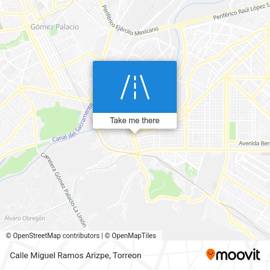 Mapa de Calle Miguel Ramos Arizpe