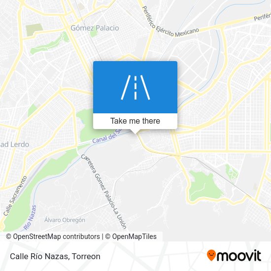 Calle Río Nazas map