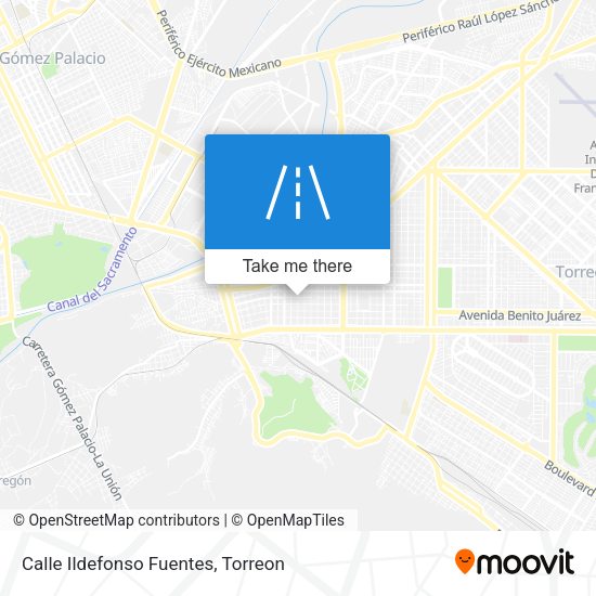Mapa de Calle Ildefonso Fuentes