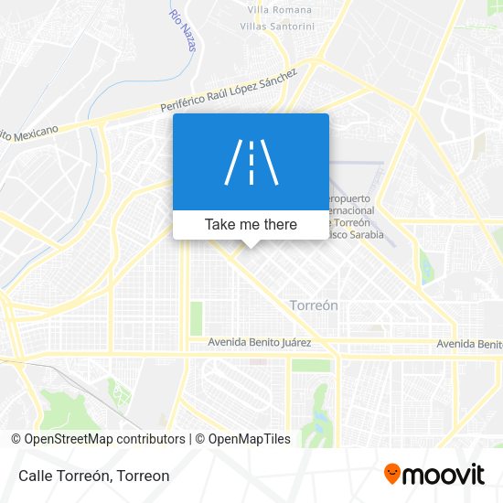 Mapa de Calle Torreón