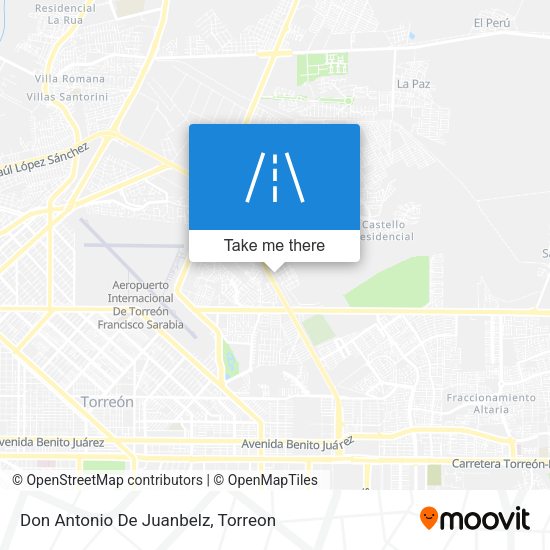 Don Antonio De Juanbelz map