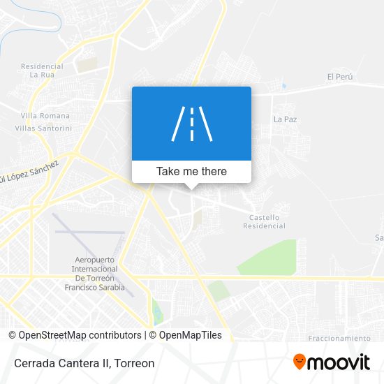 Mapa de Cerrada Cantera II