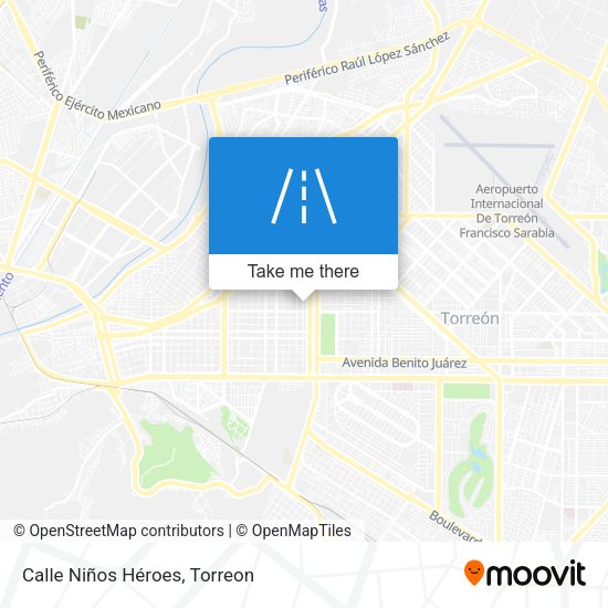 Calle Niños Héroes map