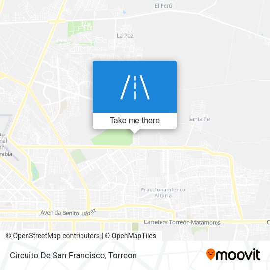 Circuito De San Francisco map