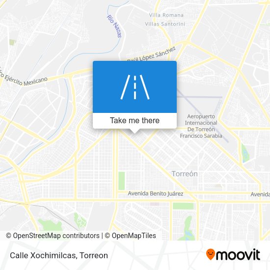 Mapa de Calle Xochimilcas