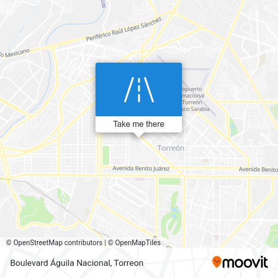 Boulevard Águila Nacional map