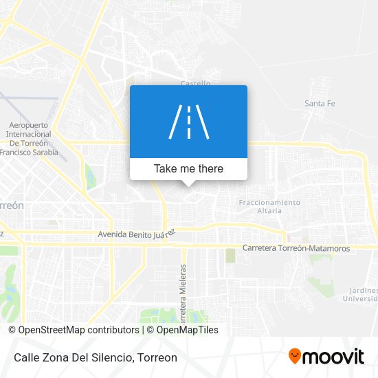 Mapa de Calle Zona Del Silencio