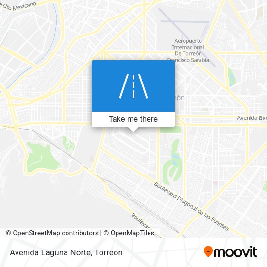Avenida Laguna Norte map