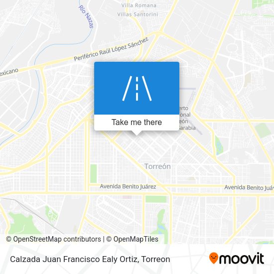 Mapa de Calzada Juan Francisco Ealy Ortiz
