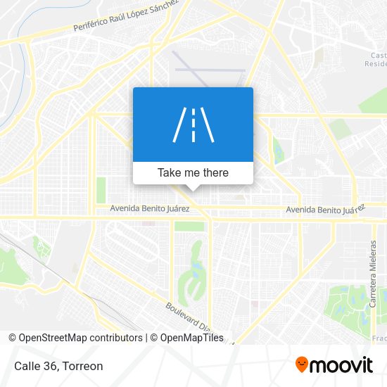 Mapa de Calle 36