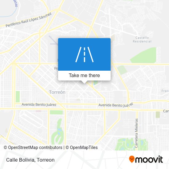 Mapa de Calle Bolivia
