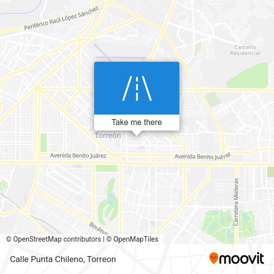 Mapa de Calle Punta Chileno