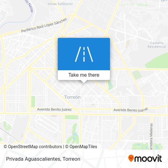 Privada Aguascalientes map