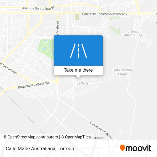 Mapa de Calle Mabe Australiana