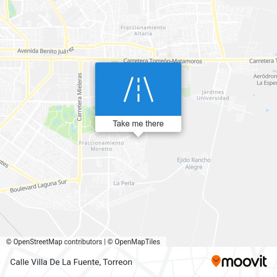 Calle Villa De La Fuente map
