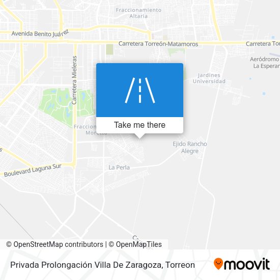 Mapa de Privada Prolongación Villa De Zaragoza