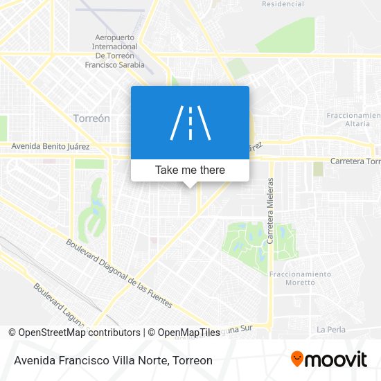 Avenida Francisco Villa Norte map