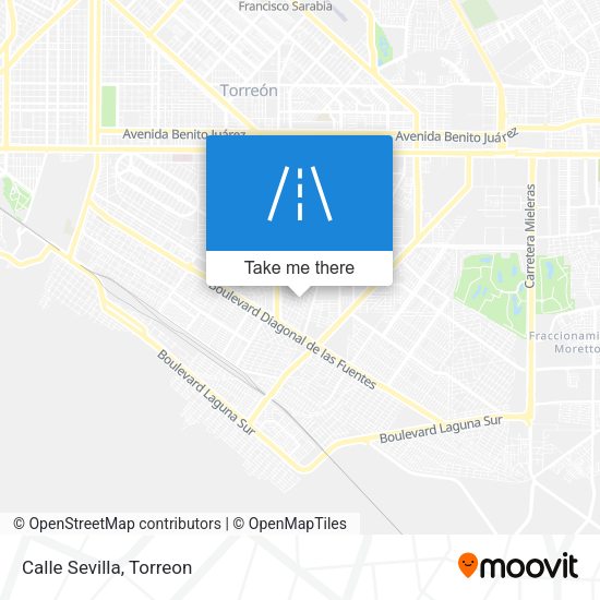 Mapa de Calle Sevilla