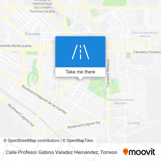 Mapa de Calle Profesor Gabino Valadez Hernández