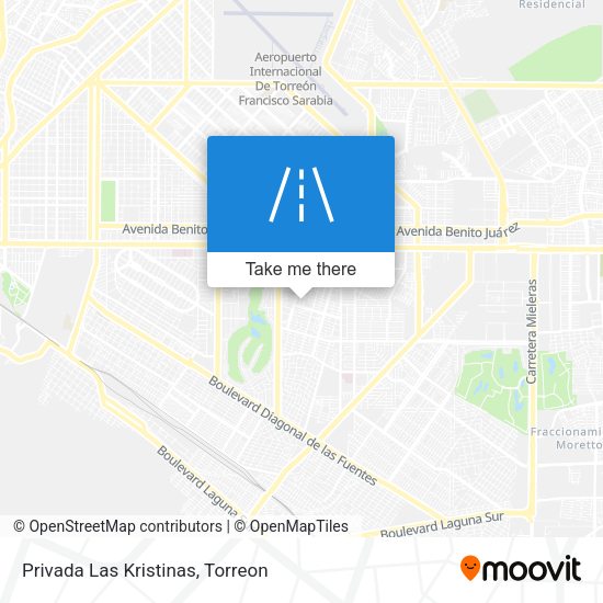 Mapa de Privada Las Kristinas