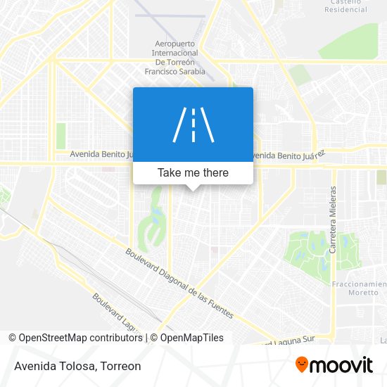 Mapa de Avenida Tolosa