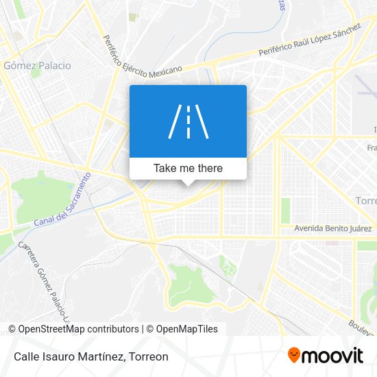 Mapa de Calle Isauro Martínez
