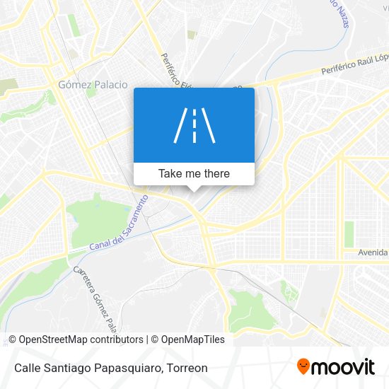 Calle Santiago Papasquiaro map