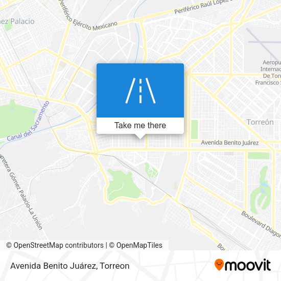 Mapa de Avenida Benito Juárez