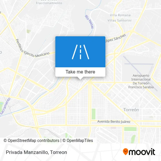 Privada Manzanillo map