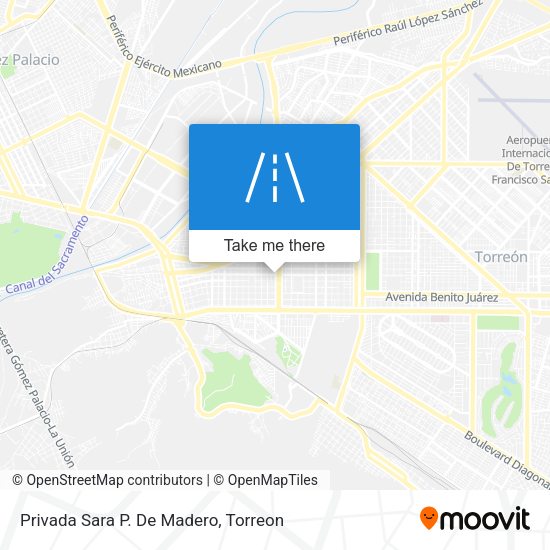 Privada Sara P. De Madero map