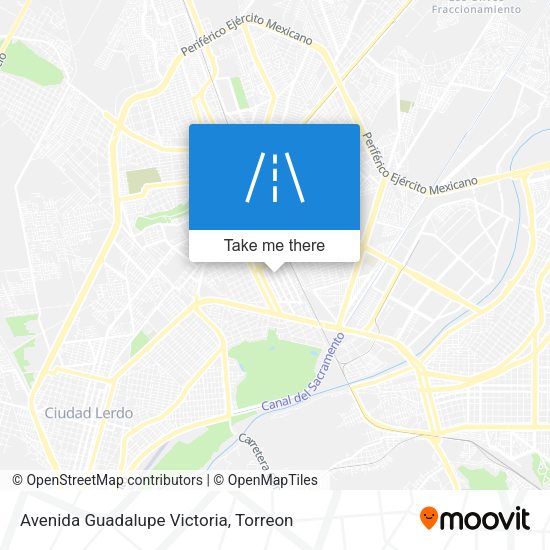 Avenida Guadalupe Victoria map