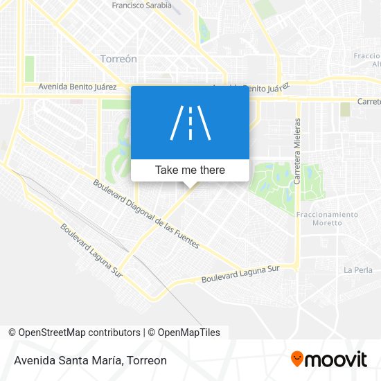 Avenida Santa María map