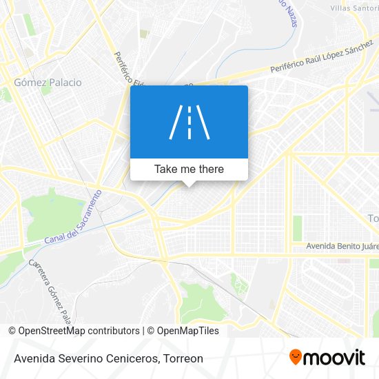 Mapa de Avenida Severino Ceniceros