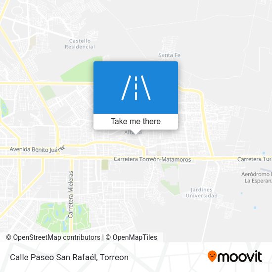 Calle Paseo San Rafaél map