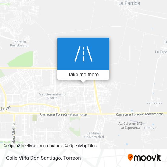 Calle Viña Don Santiago map