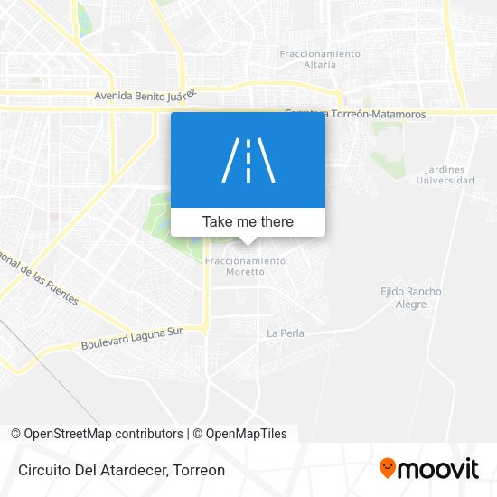 Circuito Del Atardecer map