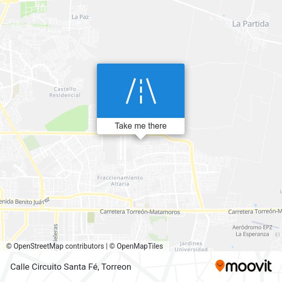 Calle Circuito Santa Fé map
