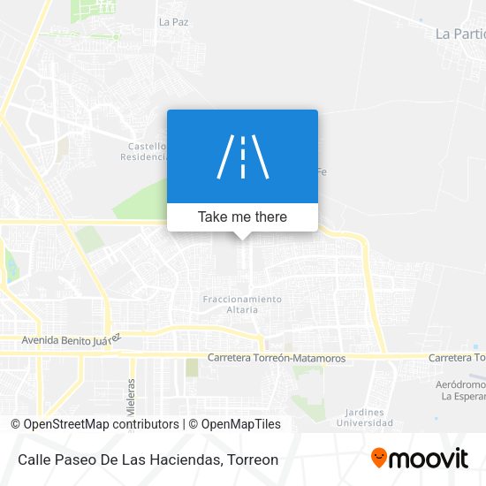 Calle Paseo De Las Haciendas map