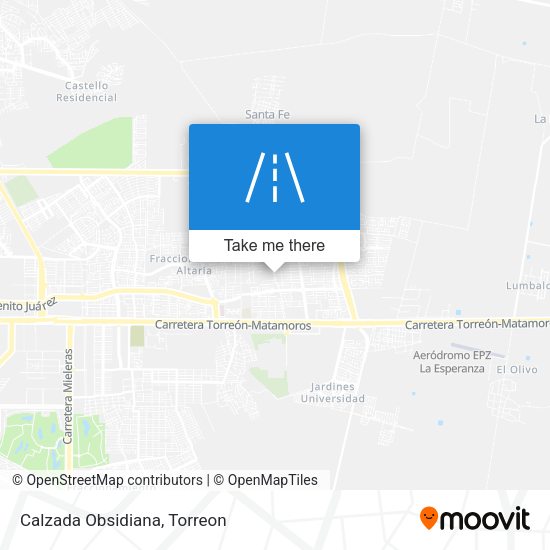 Mapa de Calzada Obsidiana