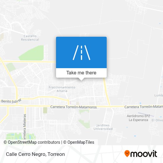 Mapa de Calle Cerro Negro