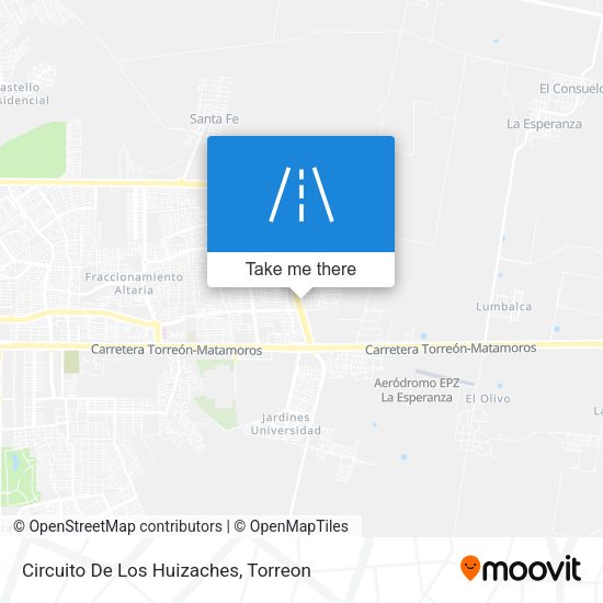 Circuito De Los Huizaches map